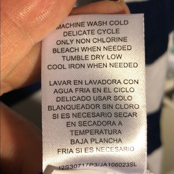 Vest striped white and blue size L - Picture 4 of 6